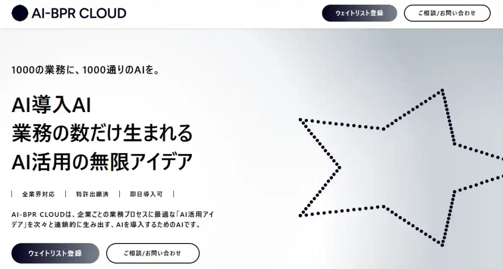 aiエージェント おすすめ＿AI-BPR CLOUD