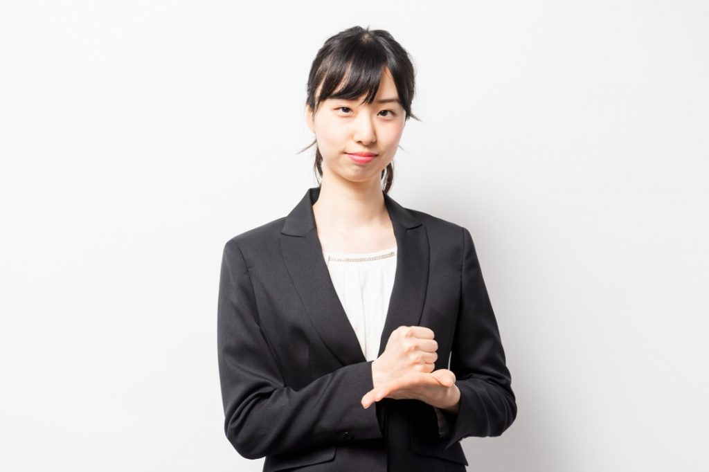 ひらめいた女性
